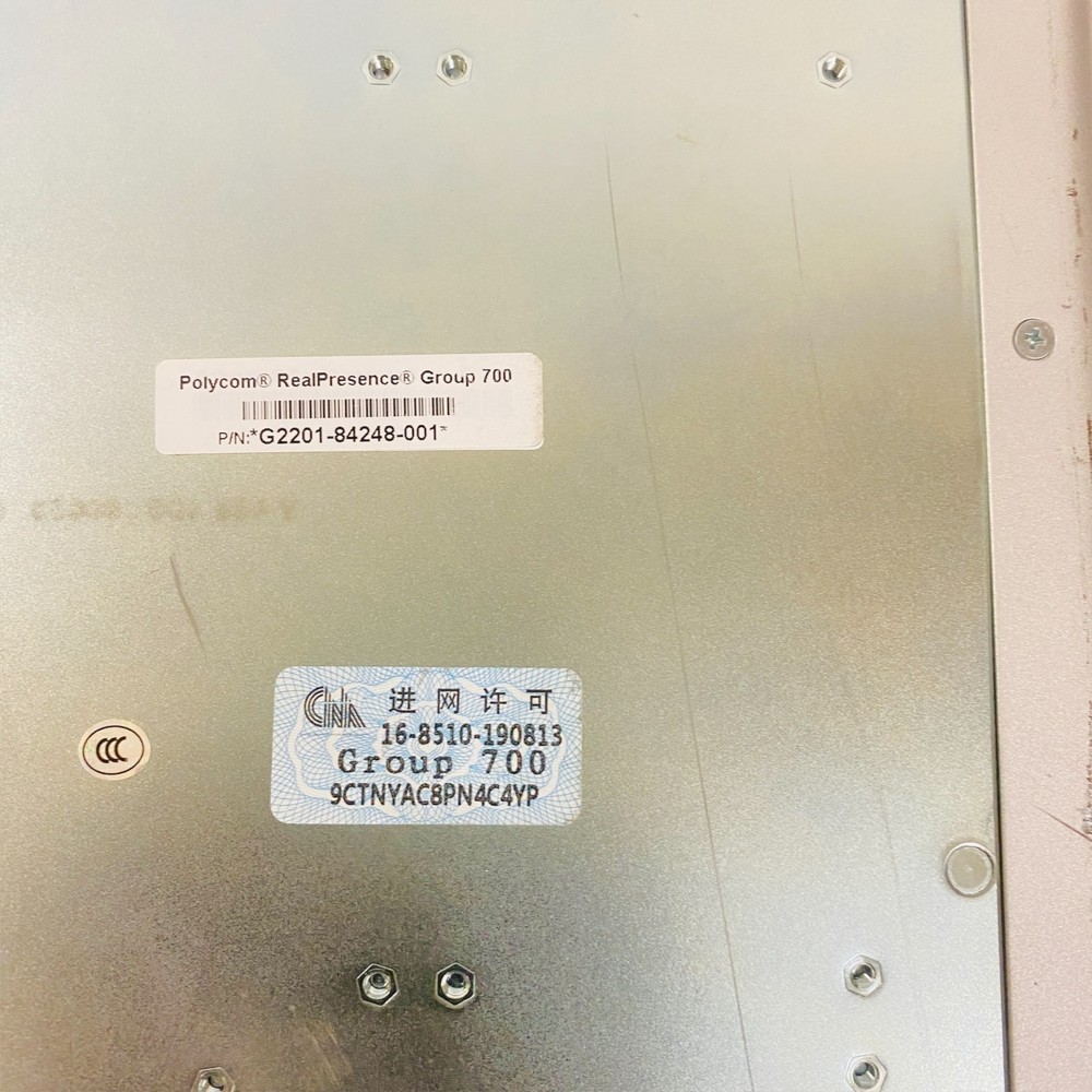 Polycom RealPresence Group 700 P002 Video Conferencing System, Tested