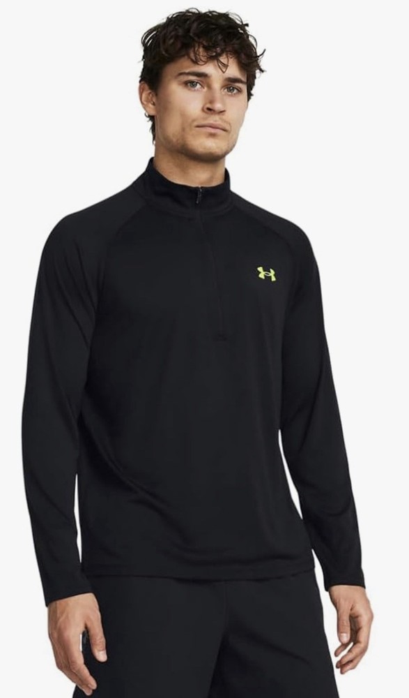 Under Armour Men's Tech 2.0 1/2 Zip Pullover Size Medium Black 1328495 006 NWT