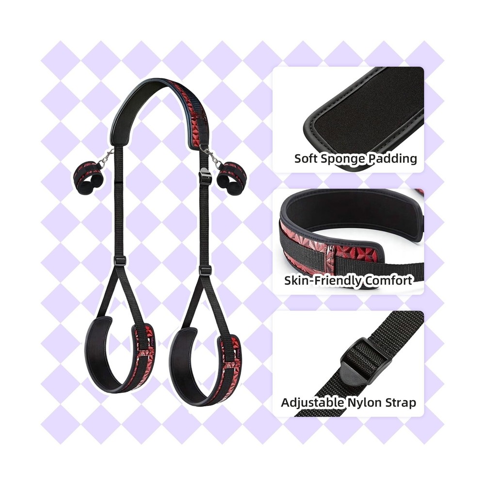 BDSM Restraints, Bondage Set, Handcuffs Restraint Kit with Blindfold, Adjusta...