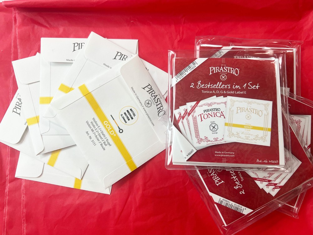 ** 100% Authentic**Tonica Violin String Set  4/4 -Gold Label E ( Ball or Loop)