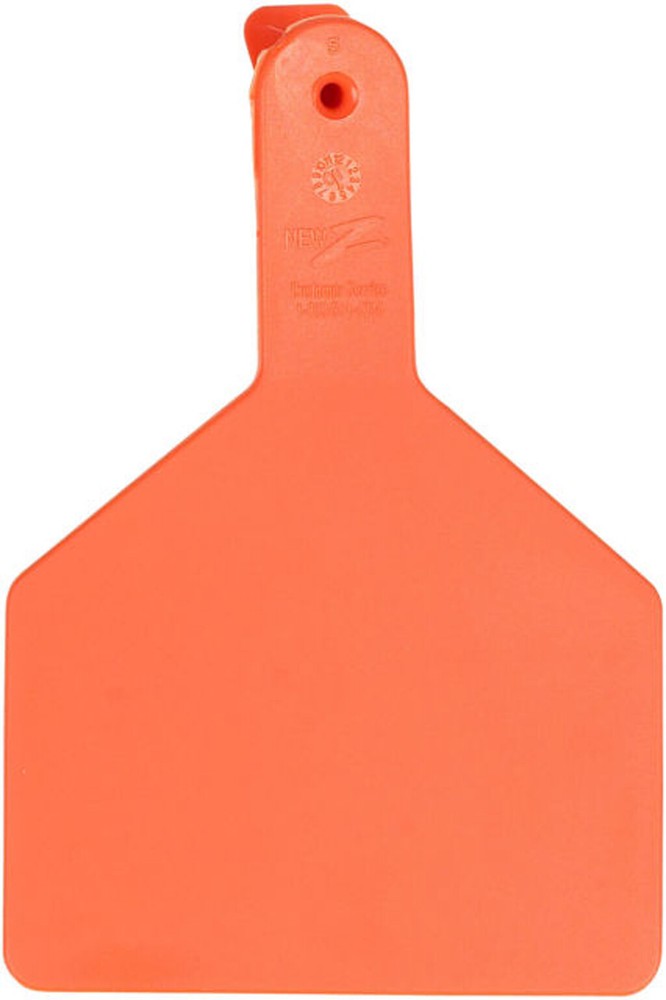 Z Tags Cow Ear Tags Blank Orange 25 Count