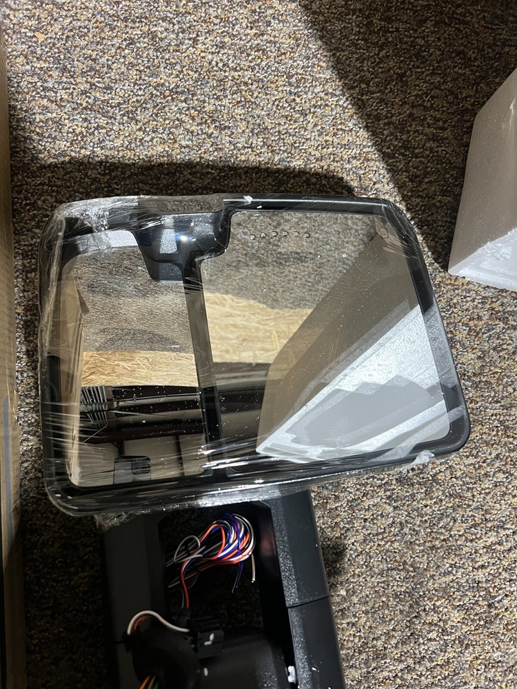 Towing Mirror Painted Black Switchback Dynamic Turn Light FOR 07-13 Silverado