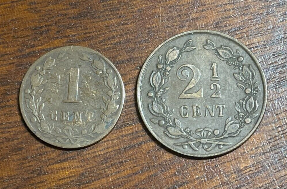 Early Netherlands 2 coins lot