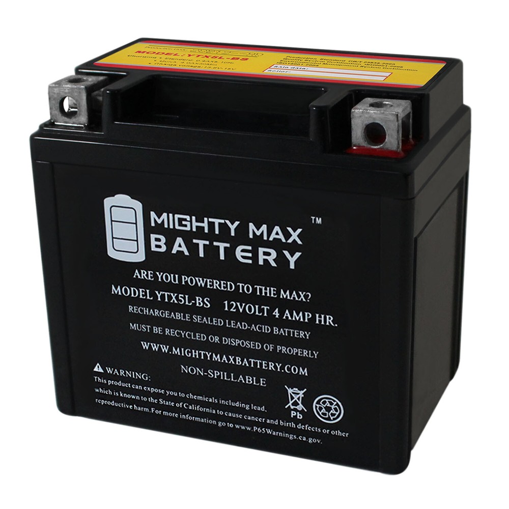 Mighty Max YTX5L-BS Motorcycle Battery Replacement