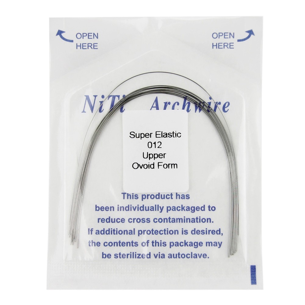 100pcs Dental Orthodontic Arch Wire Niti Super Elastic Round Rectangular Ovoid