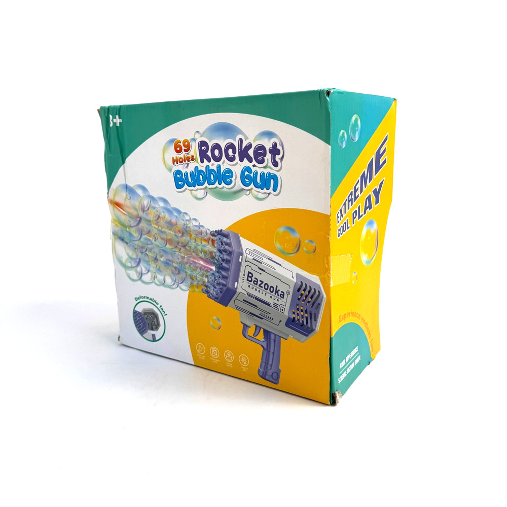 Rocket Bubble Gun 69 Holes Bazooka