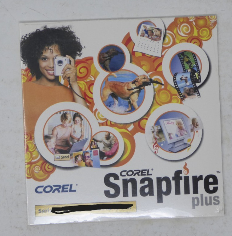 Corel Snapfire Plus Editing Software Vintage CD NEW SEALED