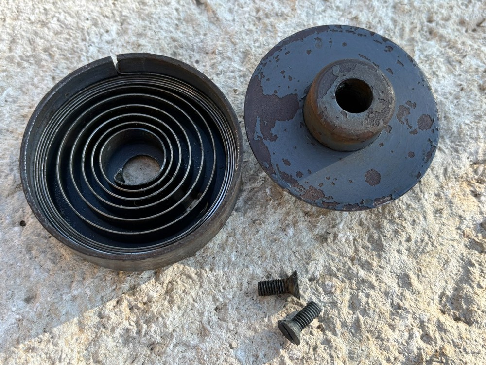Vintage Buffalo Model 15 Drill Press Handle Return Spring and Housing