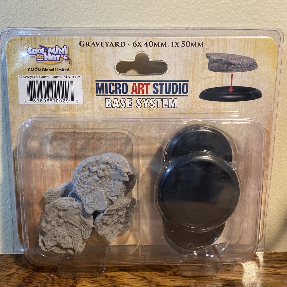 Micro Art Studio Bases: Graveyard 6x40mm 1x50mm