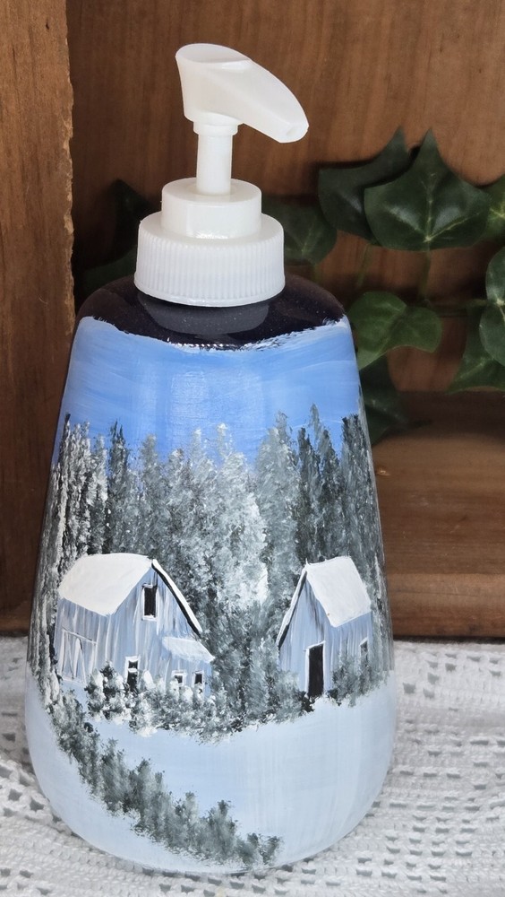 ceramic soap dispenser (25021) hand painted
