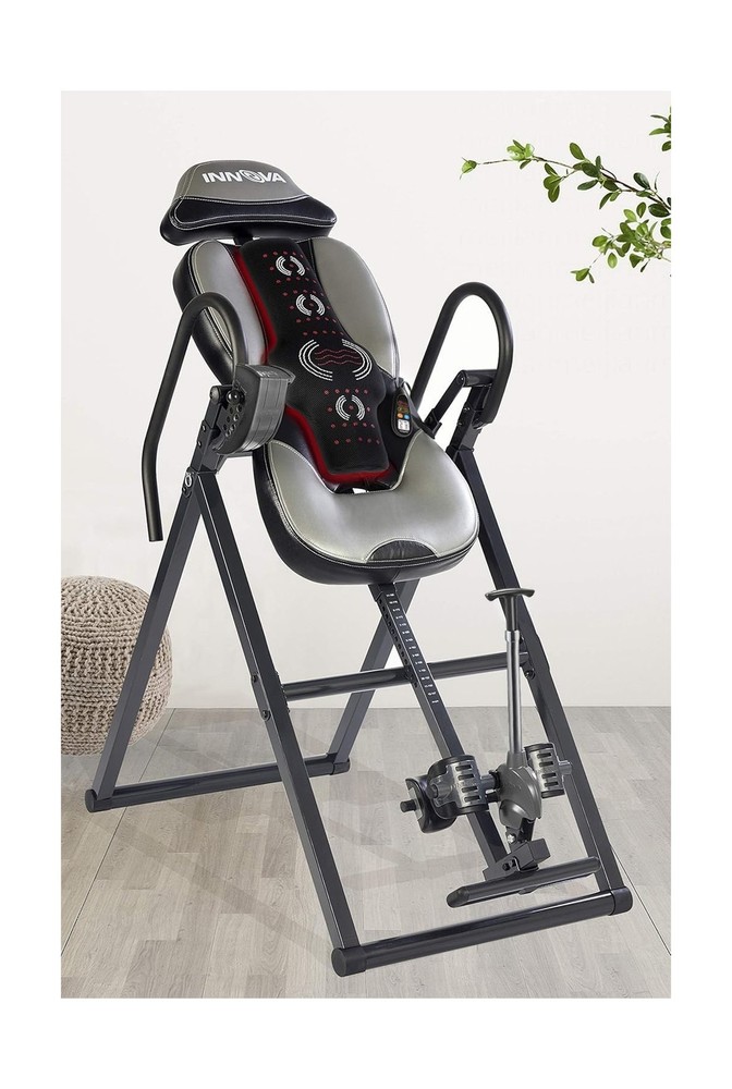 Innova Advanced Heat and Massage Inversion Table Light Gray