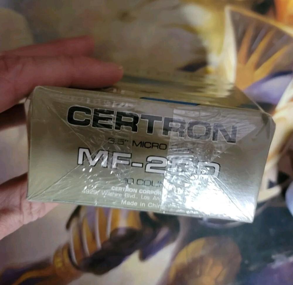 CERTRON MF-2DD 3.5 Floppy Disk micro NIP VTG Double Sided Autoshutter 10 Count