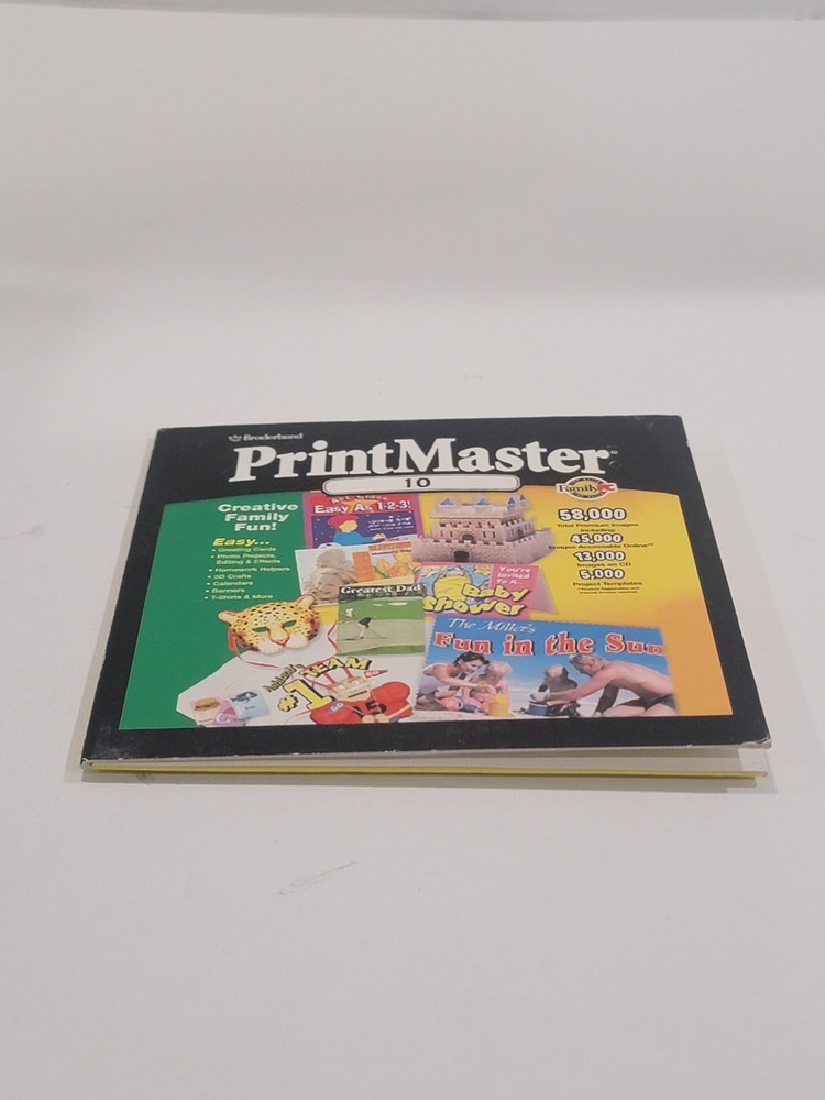 PrintMaster 10 PC CD-ROM - 58,000 images, Windows Print Master