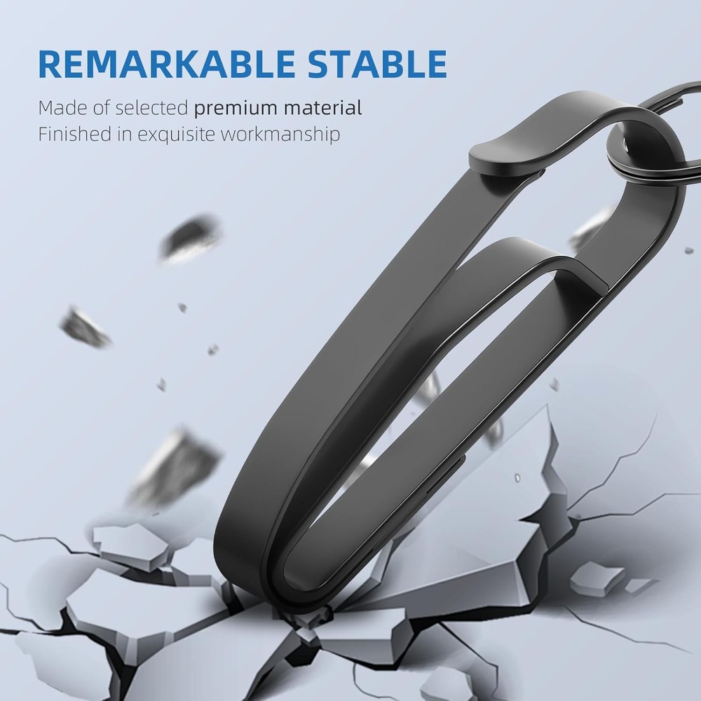 Duty Belt Key Holder, 2 Pack Improved Quick Release Key Holder with Key Ring