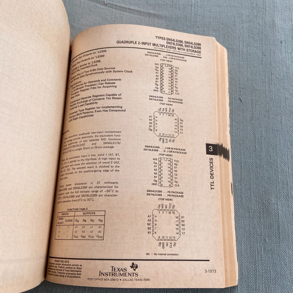 Book Lot Texas Instruments TTL Data V 2 Linear Circuits Field Logic Programmable
