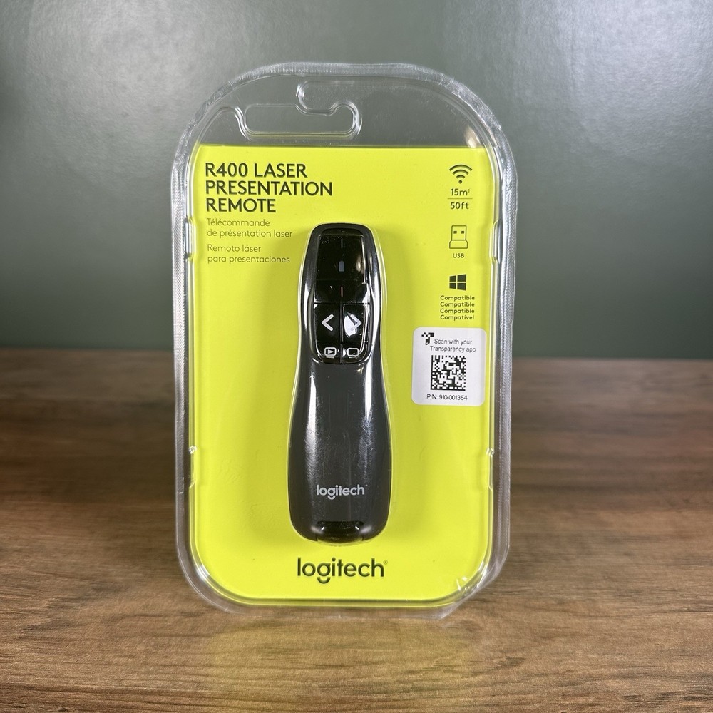 New Logitech R400 Laser Presentation Remote R-R0008