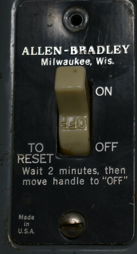 Used Allen Braley OFF & ON Switch.