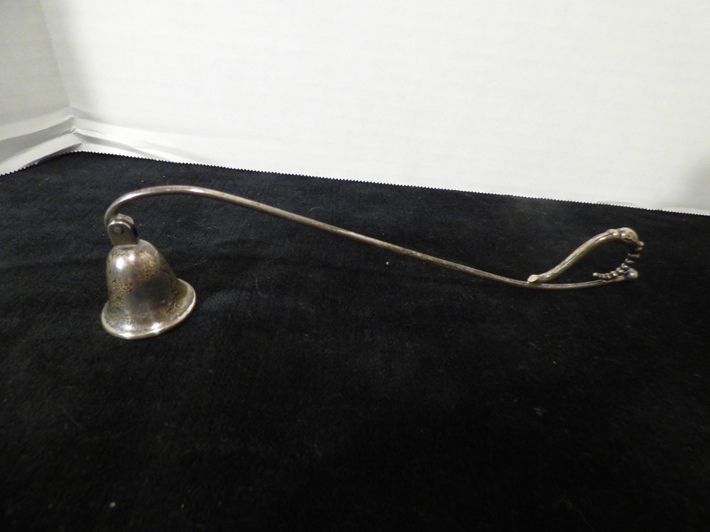 Antique Vintage Silver Webster Candle Snuffer Jointed Hinged Bendable