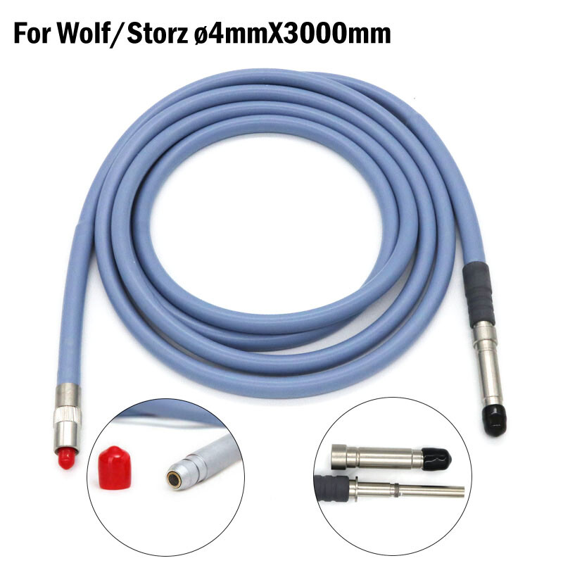 Compatible Storz /Wolf  Fiber Optical Cable Light Source Endoscope Cable ø4mmX3m