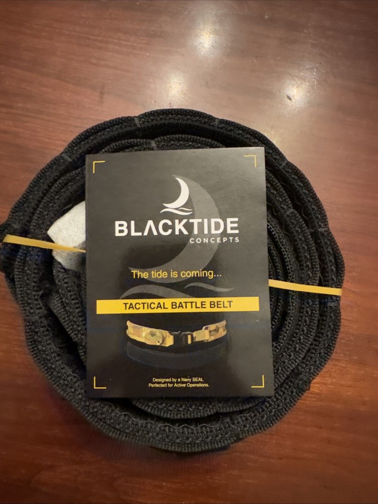 Blacktide Concepts Tactical Battle Belt Black  Size Medium
