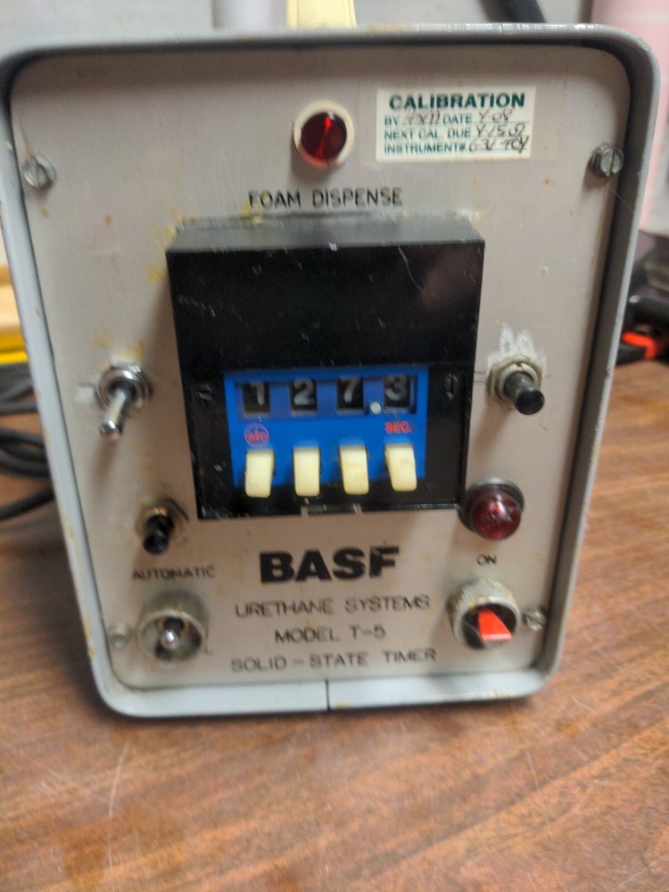 For Repair - BASF Urethane Systems Solid State Timer Model T-5 Foam Dispense