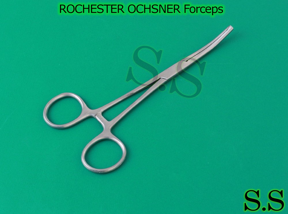 2 ROCHESTER OCHSNER Forceps, 6-1/4" curved Surgical