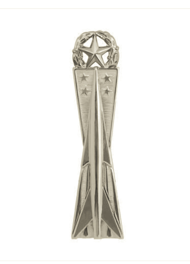 Vanguard AIR FORCE BADGE: MISSILEMAN: MASTER - MINIATURE