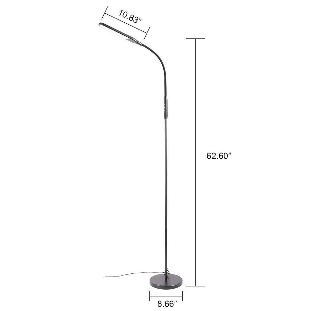 71" LED Floor Lamp Light W/ 4 CCT Settings 4 Brightness Versatile Dorm Office