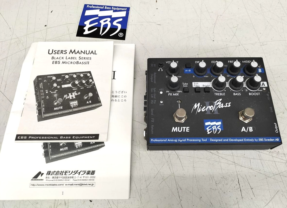 EBS MicroBass-Ⅱ Bass Effect Preamp Pedal
