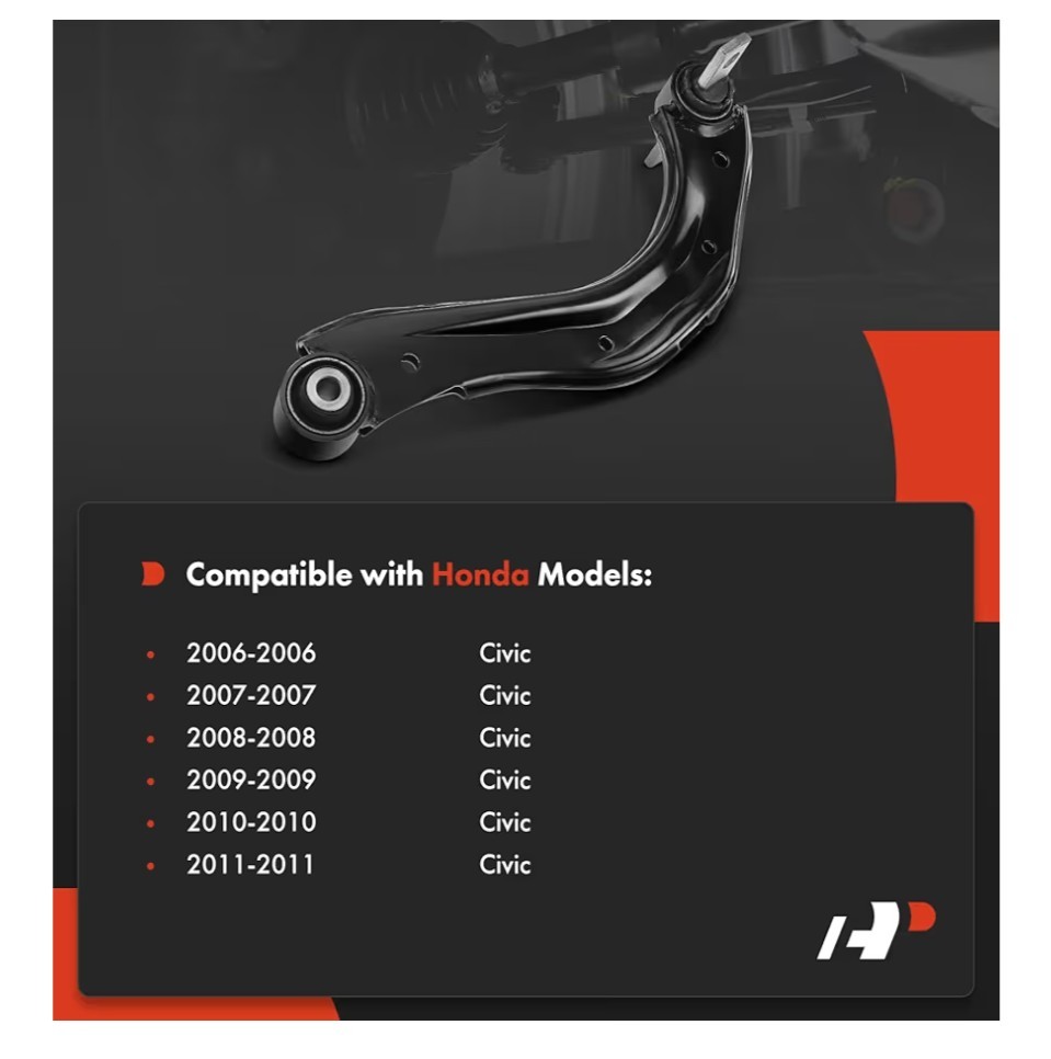 Rear Left Upper Control Arm with Bushing for Honda Civic 2006-2011 Driver Side