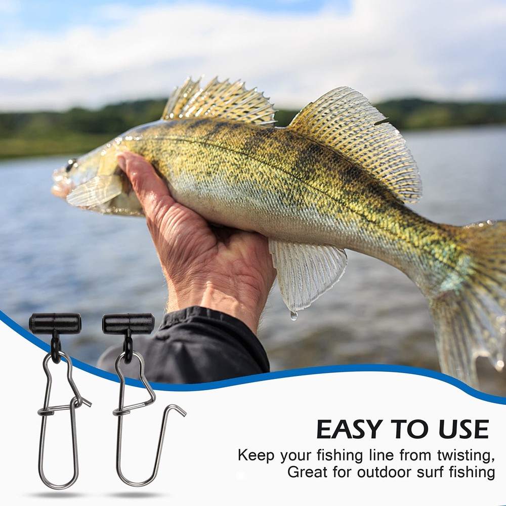 Fishing Sinker Slides High-Strength Braid Line Sinker Sliders with Duo-Lock S...