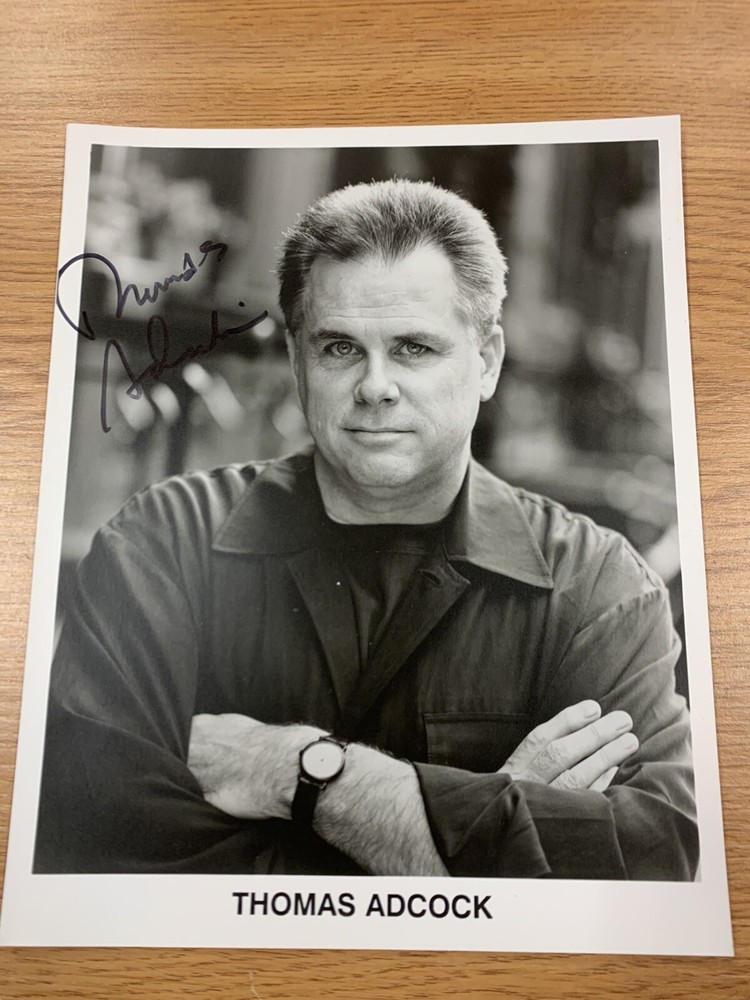 Thomas Adcock Author Signed Photograph Autographed New