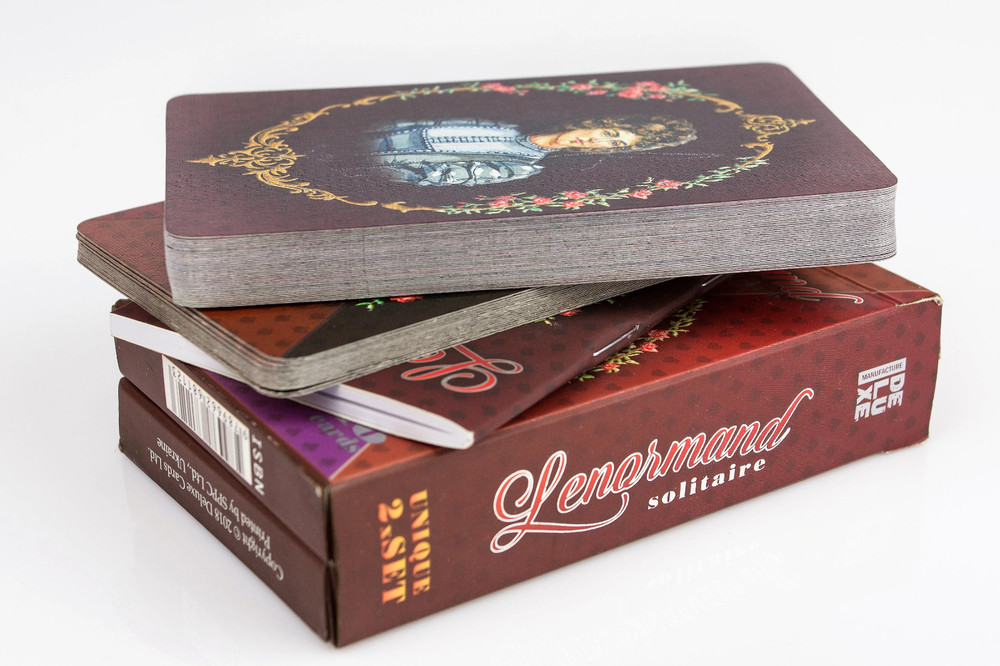 Lenormand-Solitaire. An Imaginative 2-Deck Oracle Deluxe Tarot Deck