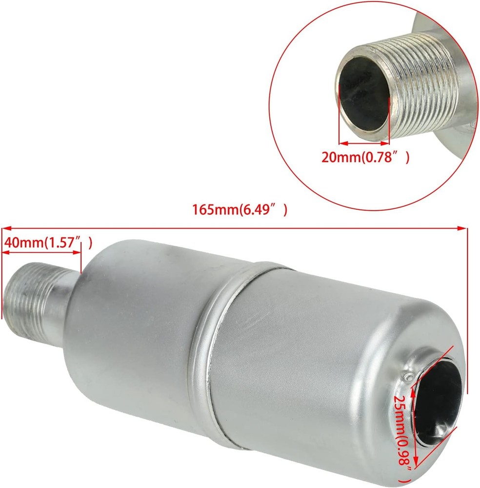 YOXUFA 420cc Exhaust Pipe Header Muffler Replacement for Predator 301cc 8hp...