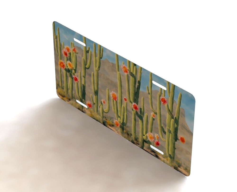 Desert Cactus Novelty License Plate
