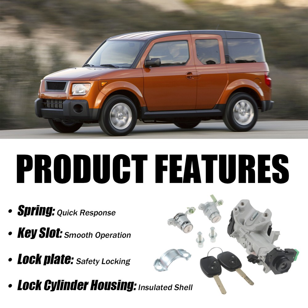 1 Set Engine Start Switch & Door Lock Cylinder Replace Fit for Honda Element US