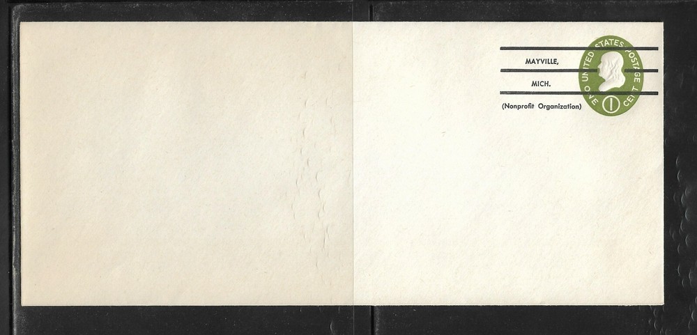 US Precancel Envelope: MI Mayville - 3a7 O 30 46; Unused
