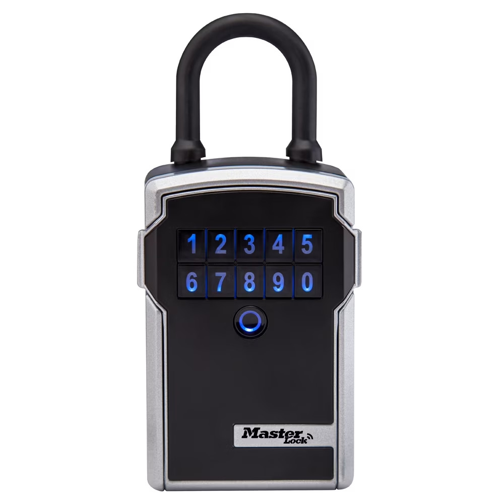 Master Lock Key Portable Lock Box Safe Code, Bluetooth, 5440EC New