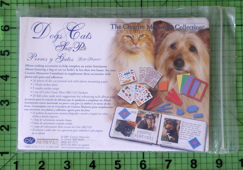 Creative Memories 5 x 7 Dogs & Cats Snap Pack