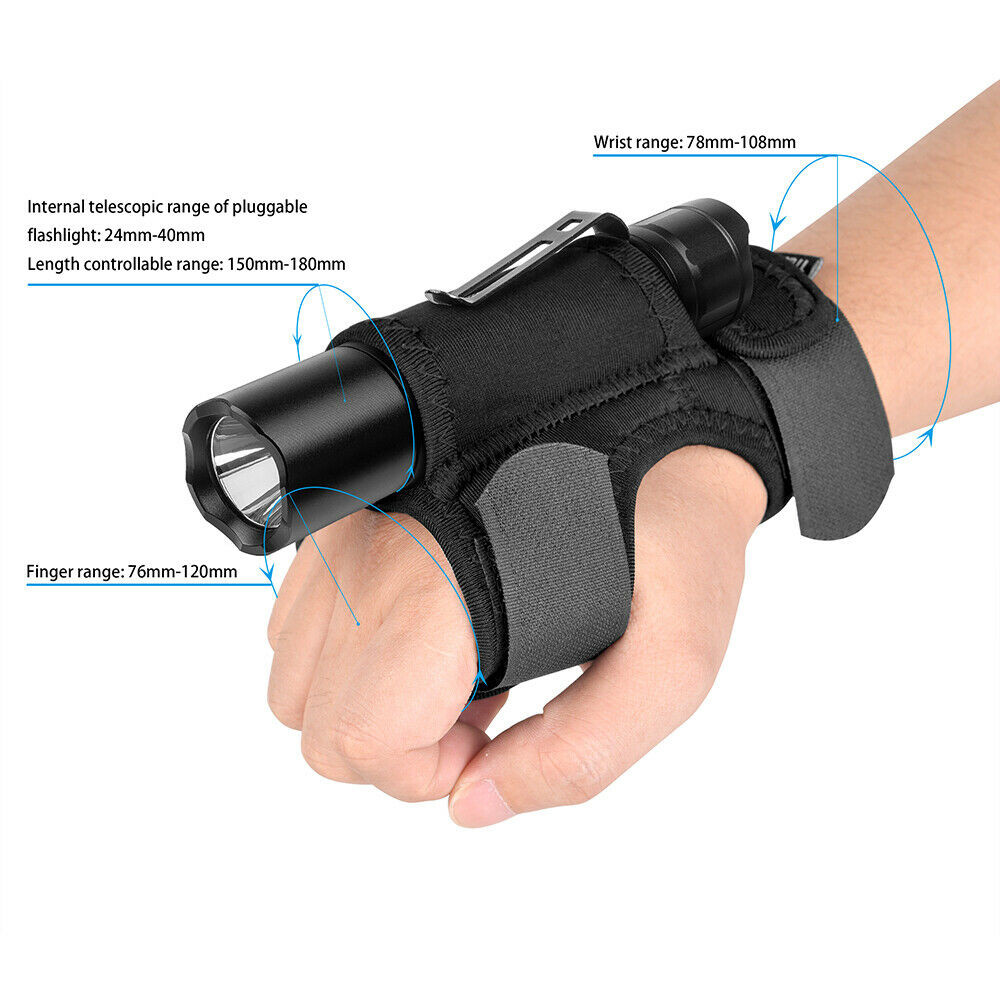 Trustfire Flashlight Pouch Holster Durable Arm Holder For Hands-free Light TF