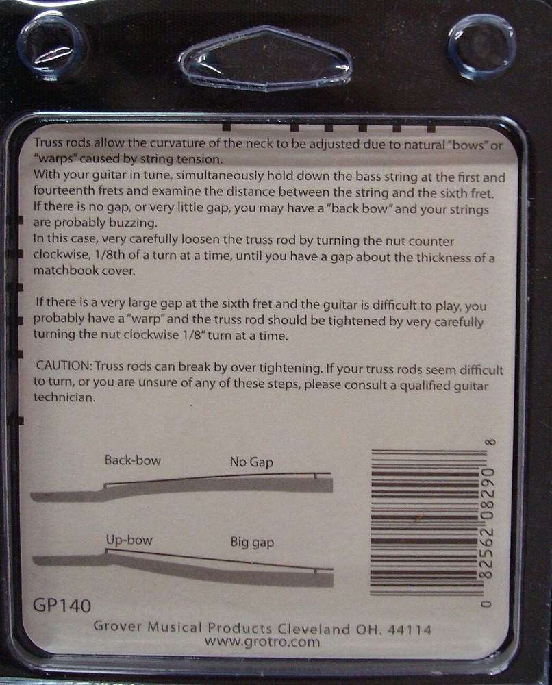 Grover GP140 ¼” Truss Rod Wrench