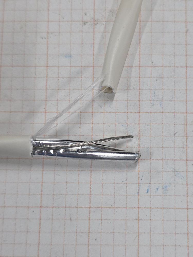 Belden 6100FE 14/2C Shielded Audio/Control/Speaker Cable Plenum CL2P White /50ft