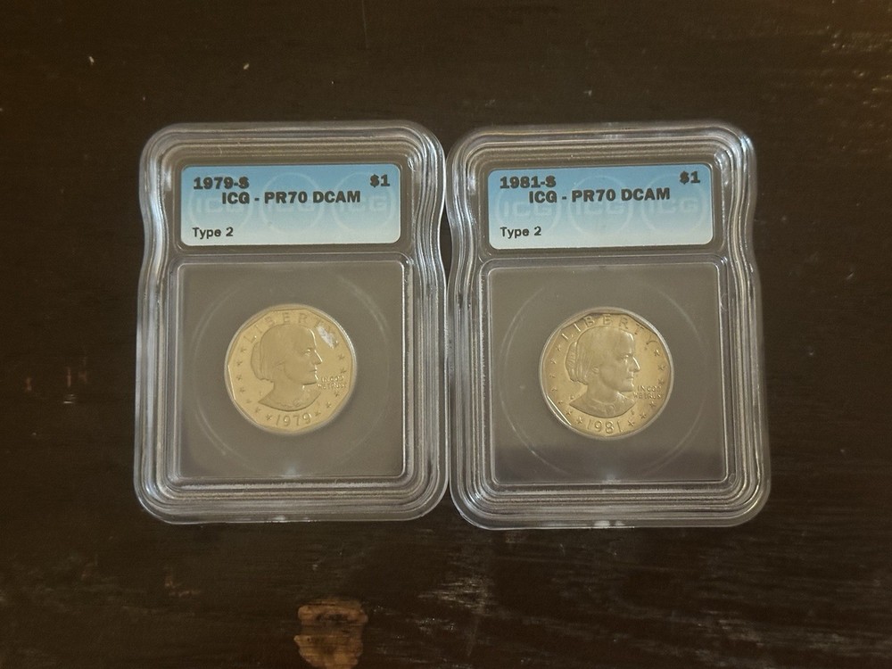 Susan B Anthony $1 SET OF 2 - 1979S + 1989S