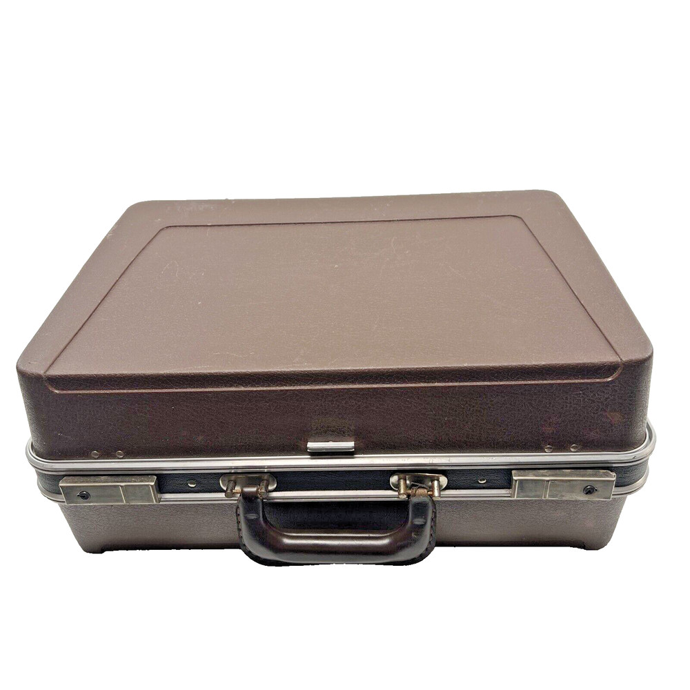 Vintage Technician's Briefcase Tool Display Case 18 X 14 X 7 1/2 w/Inserts GUC