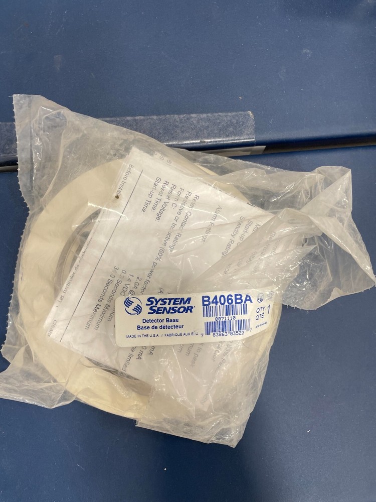 System Sensor  B406B Conventional Plug-In Detector Base