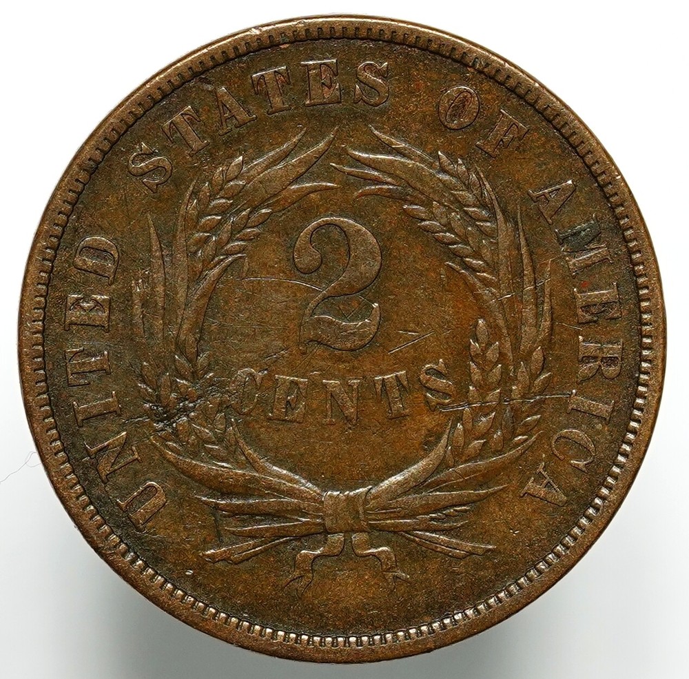 1867 (P) Shield Two Cent Piece