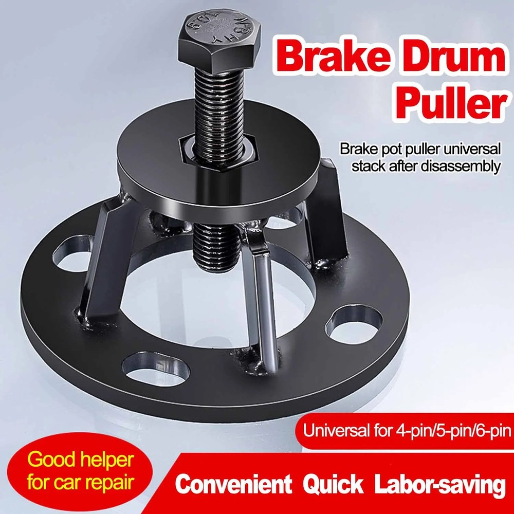 Universal Brake Drum Puller Tool for Wheel Hubs — 4 5 6 Hole Compatibility