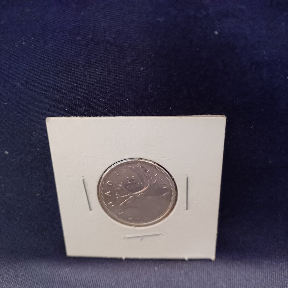 = 1971 CANADIAN 25 CENT QUARTER CANADA COIN