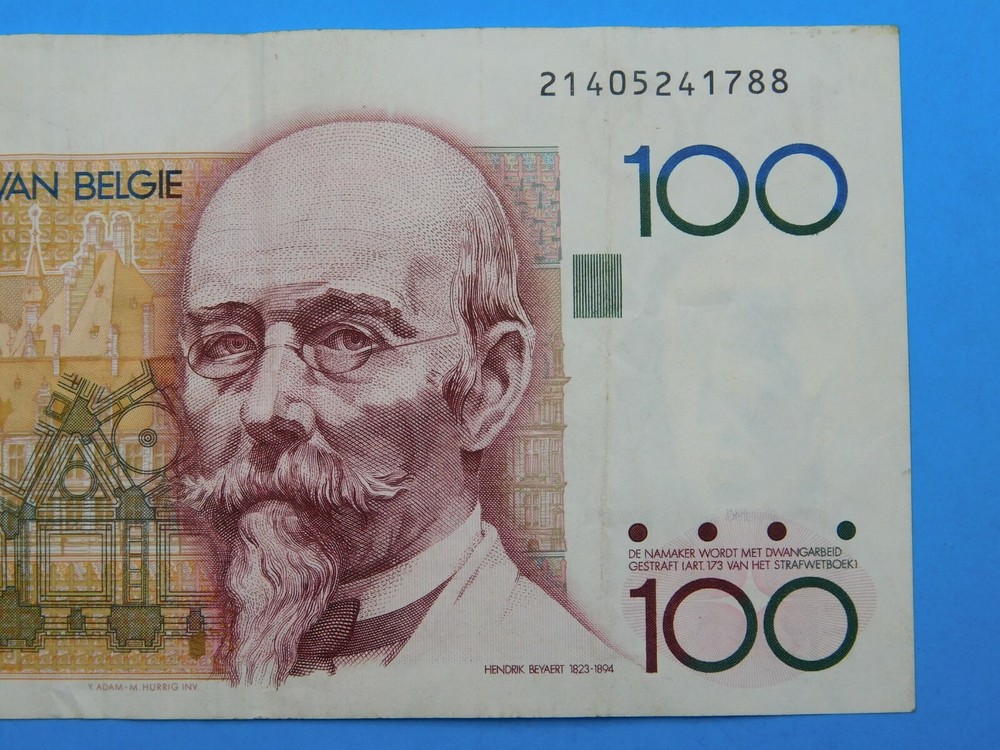 1978 Belgium 100 Franc Currency Note