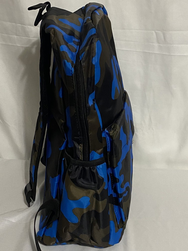 Camouflage Backpacks for Elementary Primary Students Schoolbag Large 15” Blue